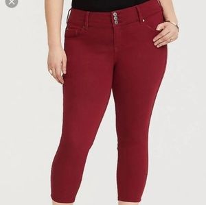 Size 18 Torrid Crop Jeggings Stretch